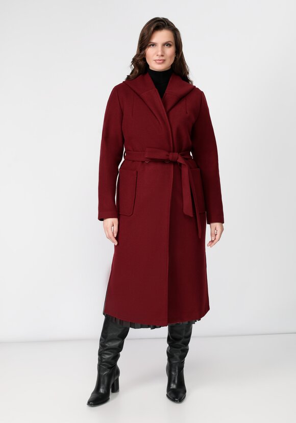 Пальто удлиненное с поясом шир.  580, рис. 3