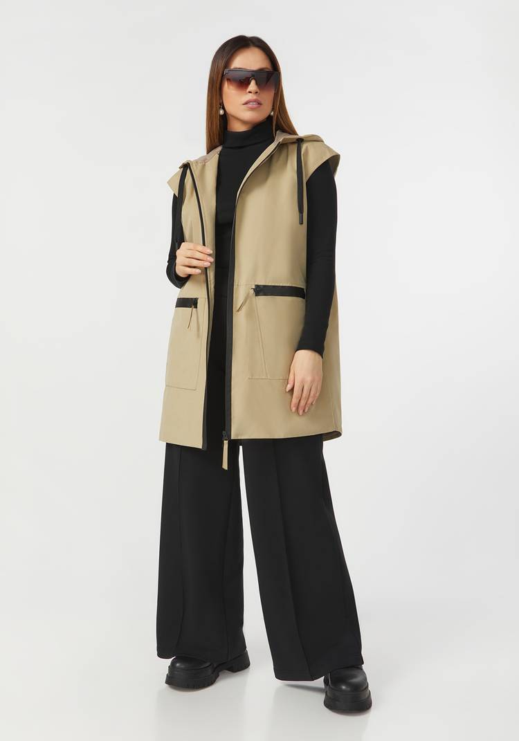 Жилет на молнии с капюшоном шир.  750, рис. 12