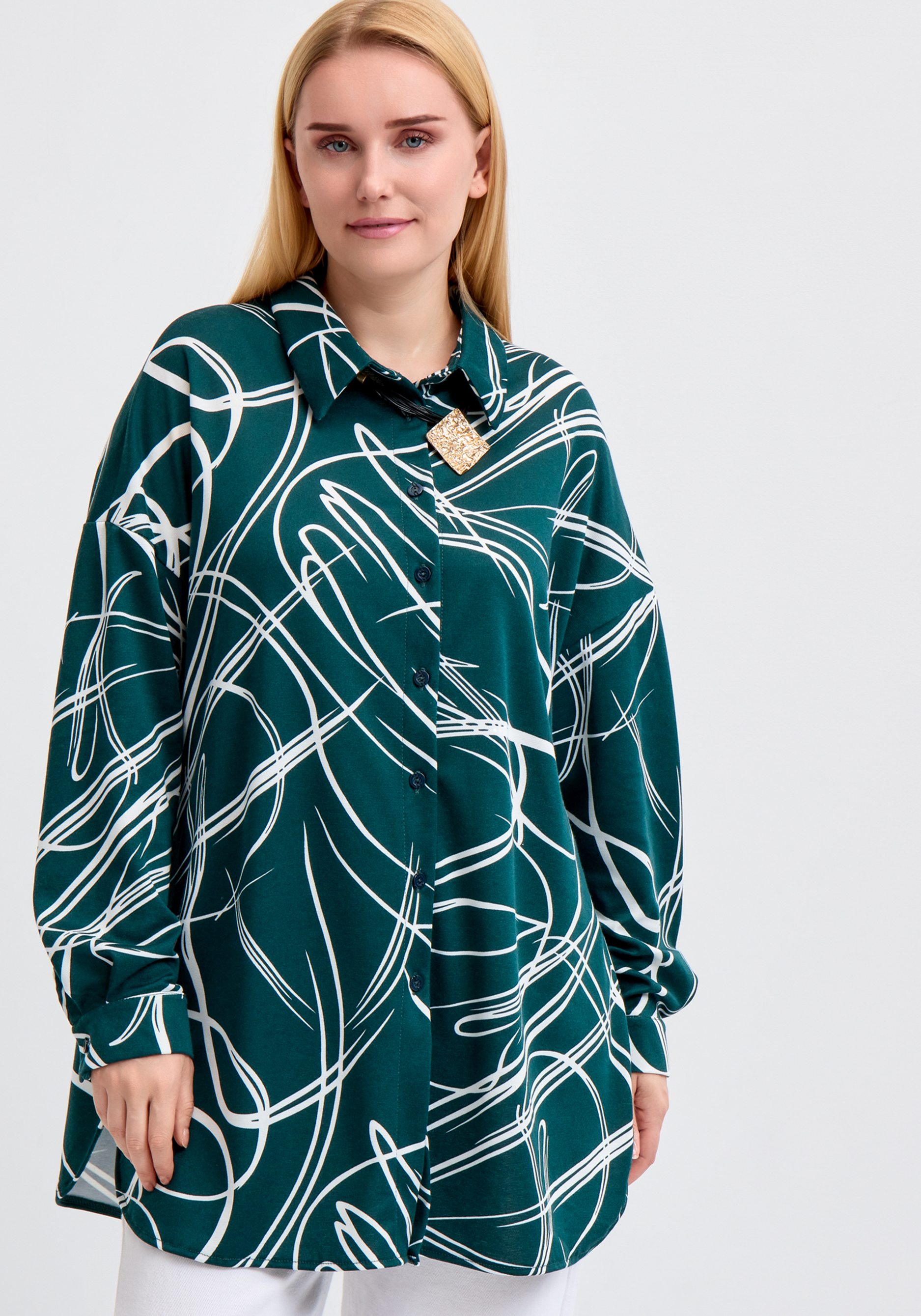 

Рубашка "Дарина", Зеленый