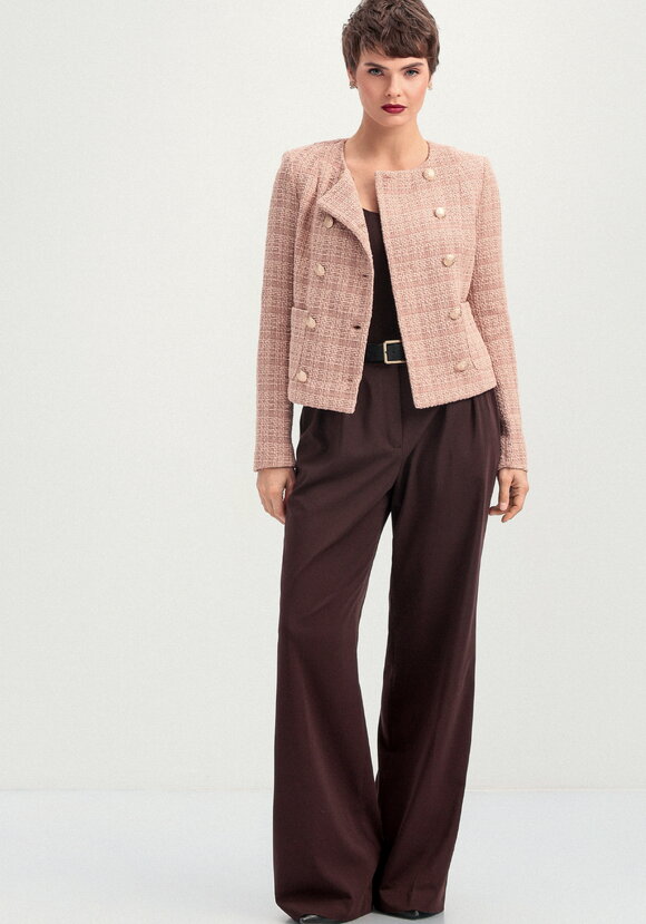 Пиджак двубортный твидовый шир.  580, рис. 2