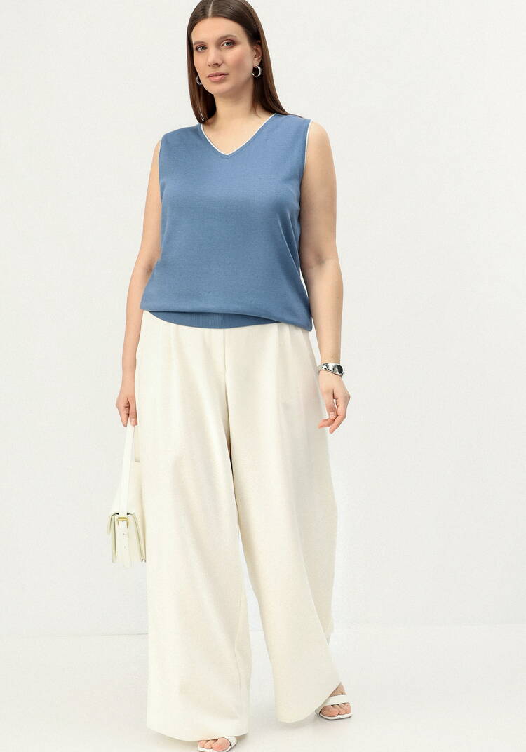 Топ с декором из метанити шир.  750, рис. 38