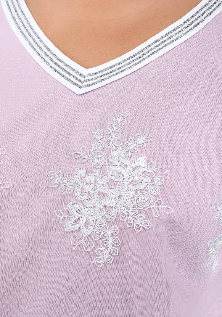 Блуза свободная с кружевной вставкой шир.  750, рис. 12