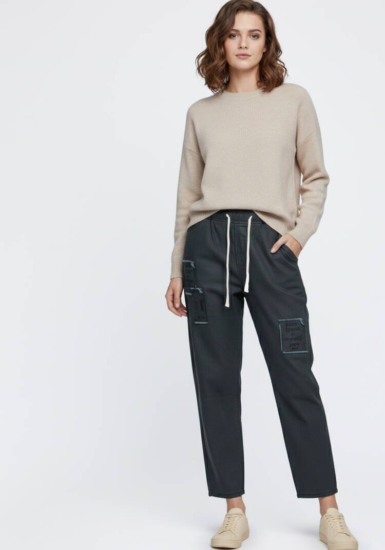 Джинсы с нашивками Кира шир.  750, рис. 3