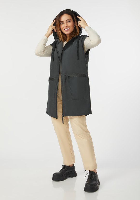 Жилет на молнии с капюшоном шир.  580, рис. 6