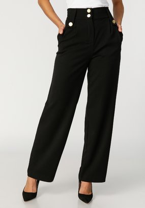 Брюки женские с декоративными пуговицами