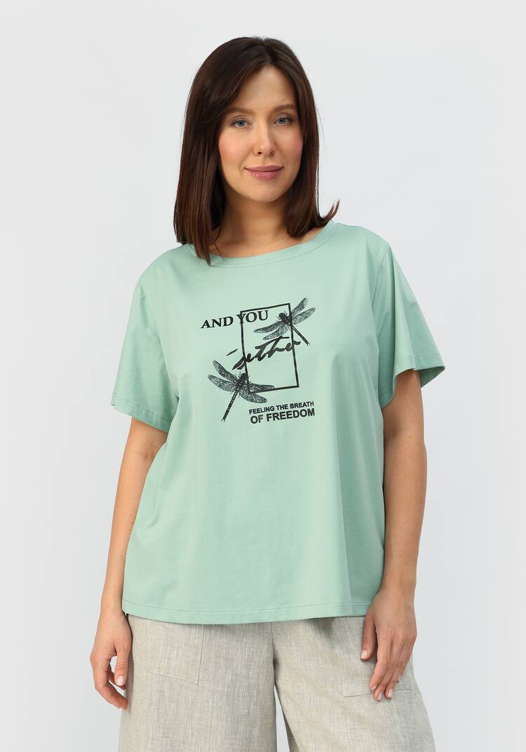 Футболка с дизайнерским принтом шир.  750, рис. 14