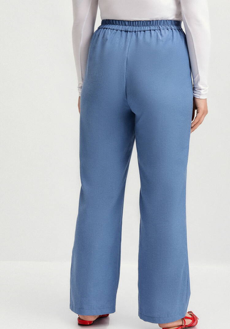 Брюки прямого силуэта с поясом на резинке шир.  750, рис. 7