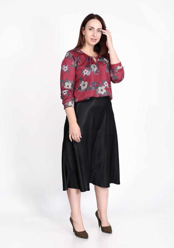 Блуза Цветочный презент шир.  580, рис. 11