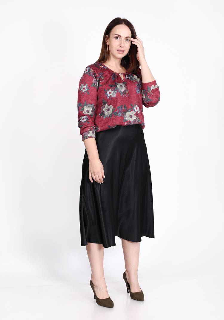 Блуза Цветочный презент шир.  750, рис. 11