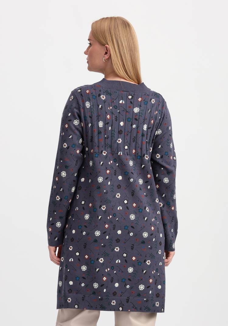 Туника А-силуэта Букет цветов шир.  750, рис. 9