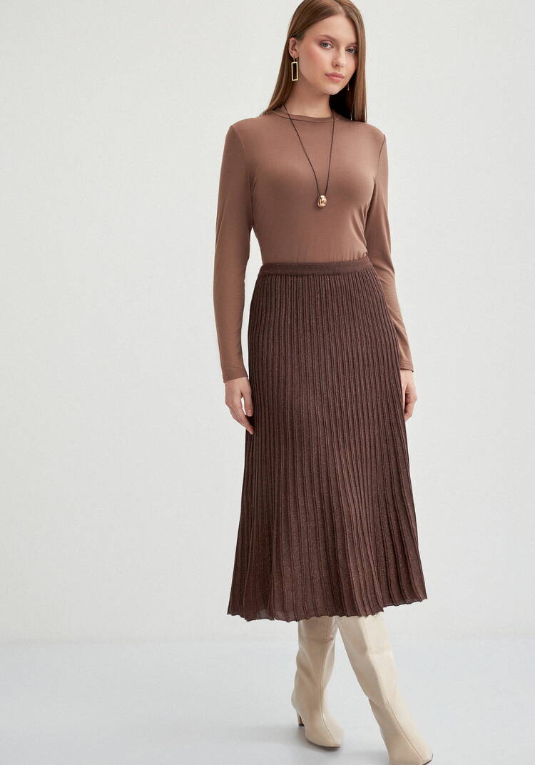 Юбка миди с метанитью шир.  750, рис. 45