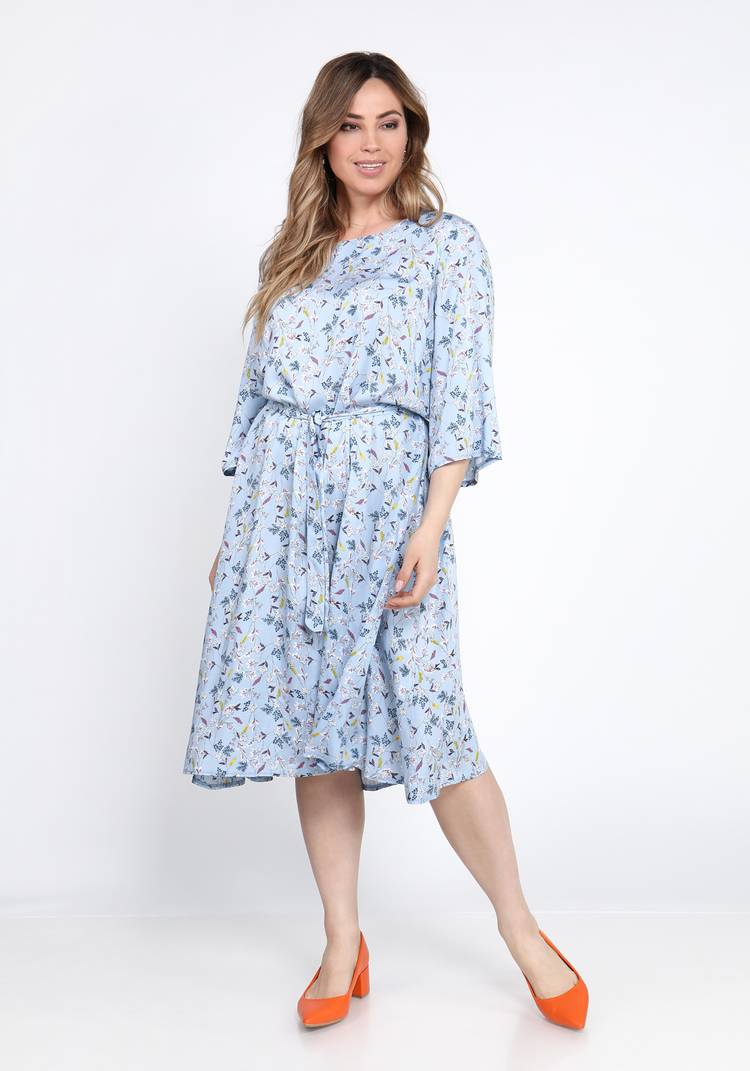 Платье с принтом мильфлер шир.  750, рис. 17