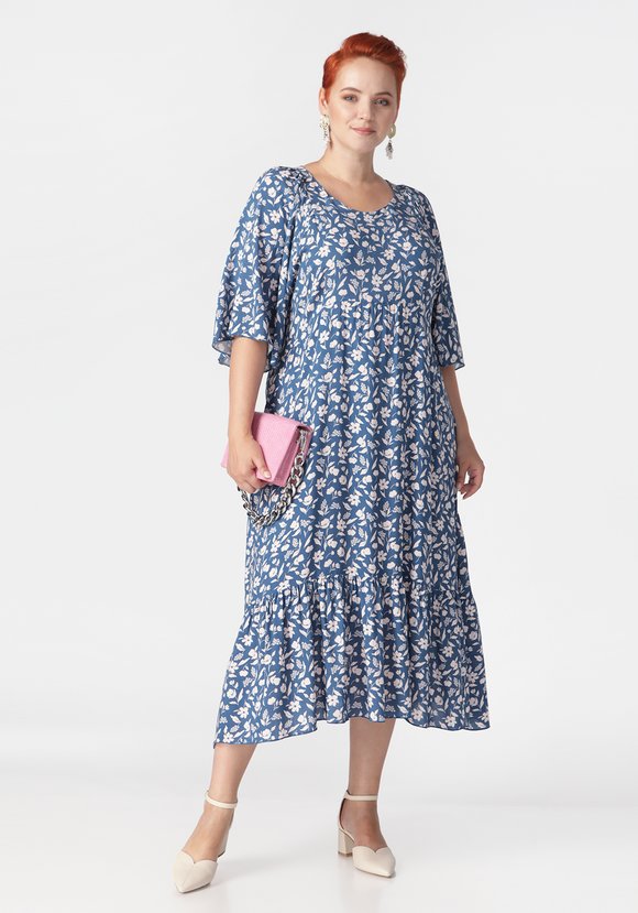 Платье Скромная улыбка шир.  580, рис. 16