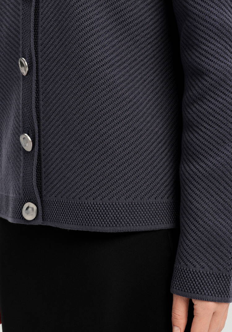 Жакет с акцентными пуговицами шир.  750, рис. 21