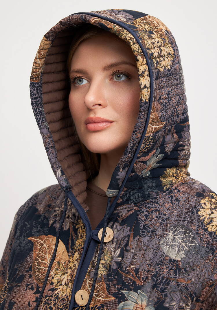 Куртка с принтом стеганная шир.  750, рис. 13