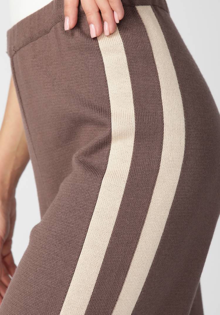 Брюки женские свободного кроя с лампасами шир.  750, рис. 4