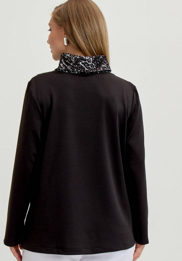 Блуза с анималистичным принтом по груди шир.  750, рис. 11