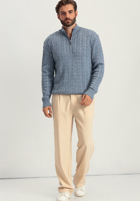 Джемпер с высоким горлом и молнией до груди шир.  580, рис. 15