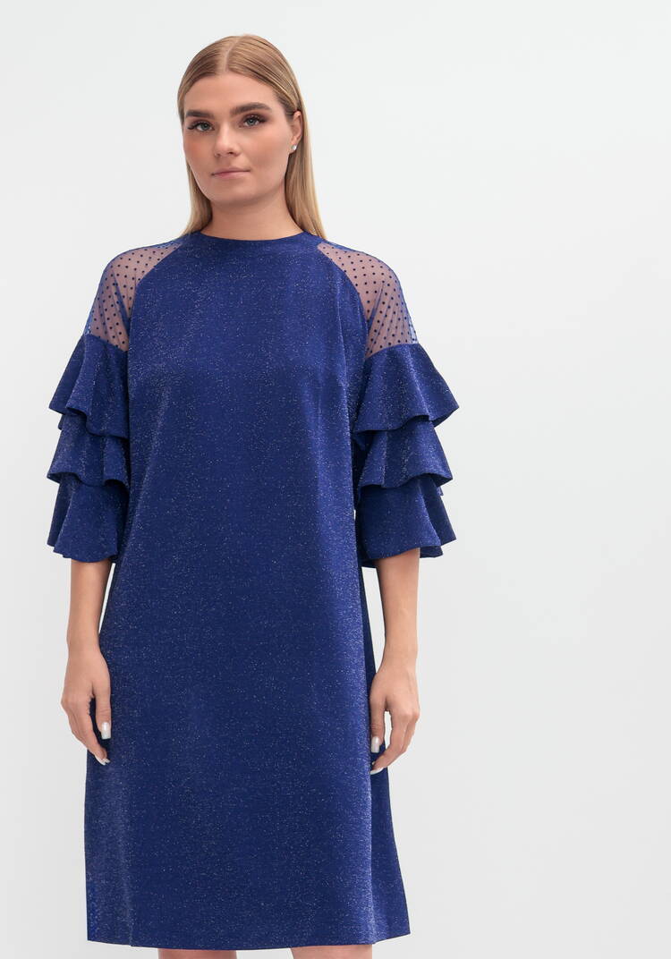 Платье с рукавом волан шир.  750, рис. 14