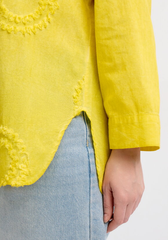 Блуза с фактурным рисунком из хлопка шир.  580, рис. 5