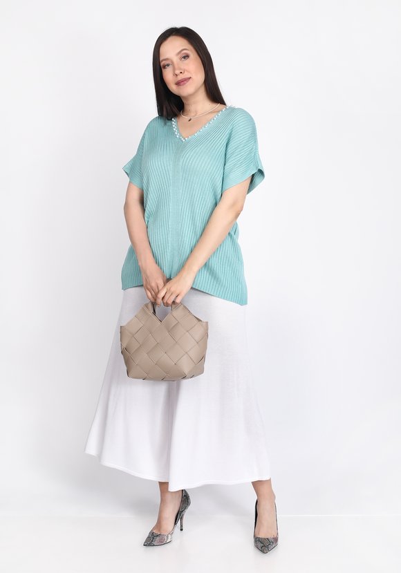 Брюки-кюлоты широкие на резинке шир.  580, рис. 3