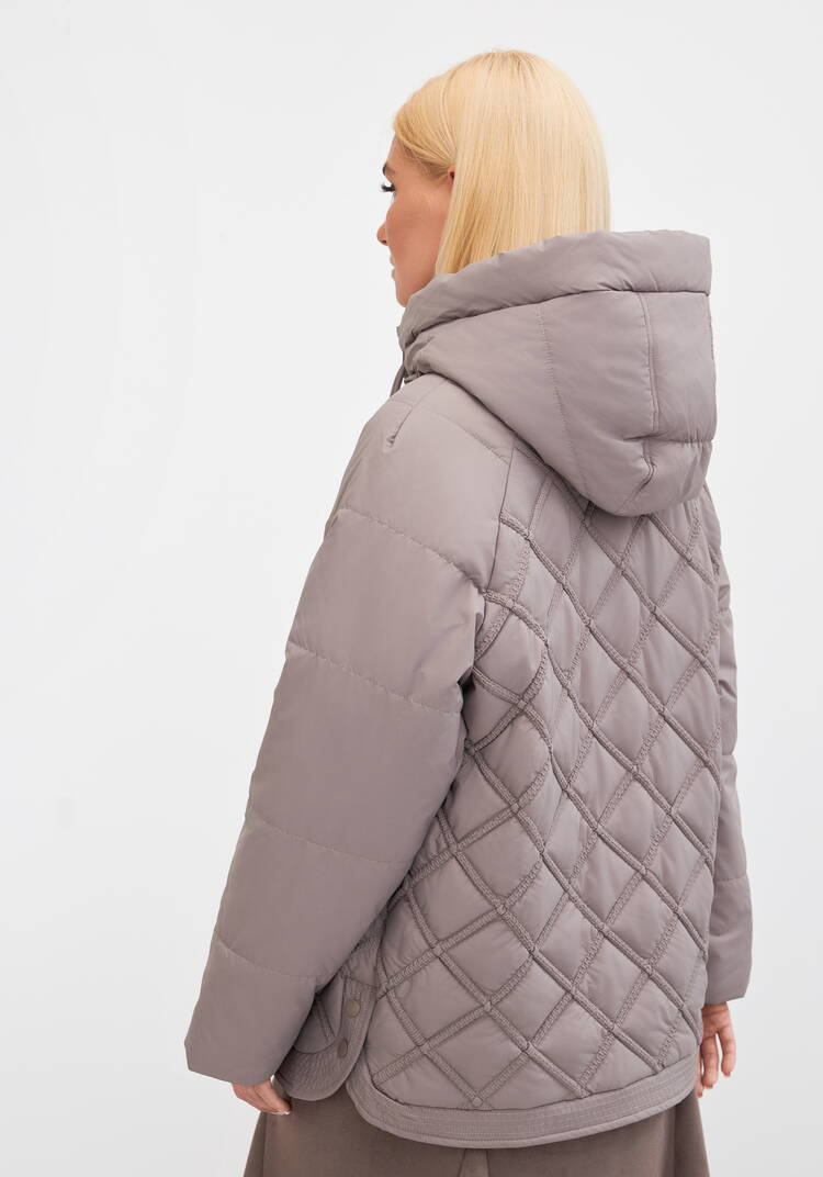 Куртка с капюшоном, стеганная Эшли шир.  750, рис. 3