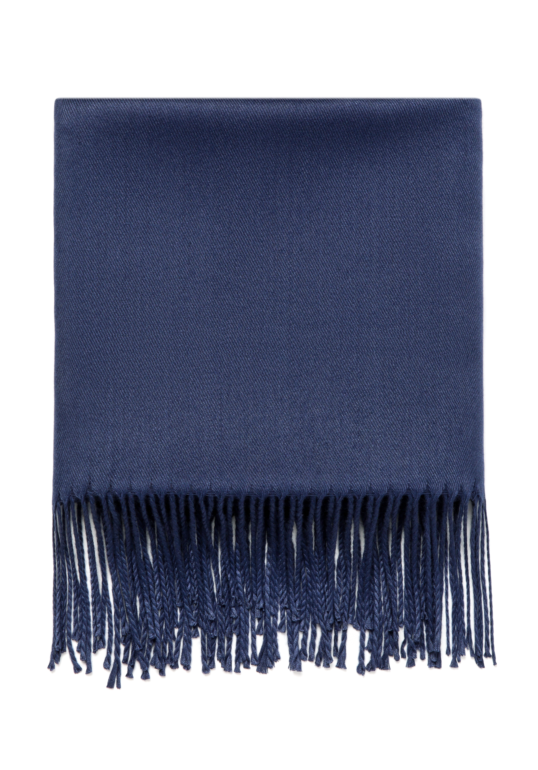 Палантин с бахромой "Амелия" Cashmere, цвет синий, размер универсальный - фото 1