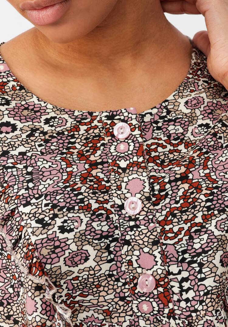 Блуза из штапеля свободного кроя шир.  750, рис. 12