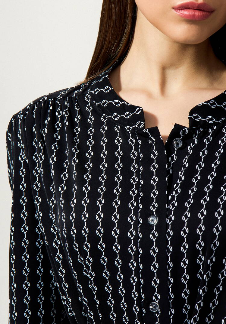 Платье-рубашка с воротником-стойкой шир.  750, рис. 22