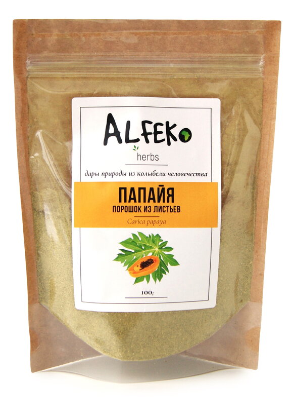 Молотые листья папайи шир.  580, рис. 1