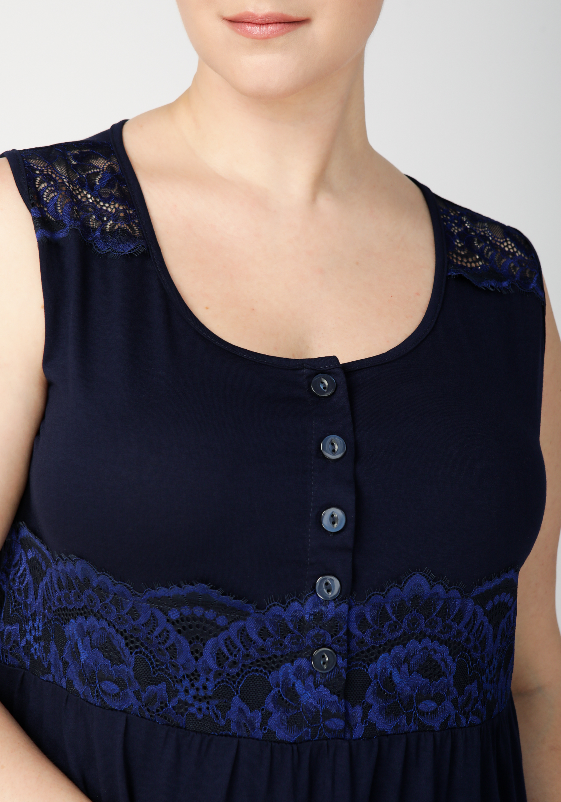 Сорочка женская "Эльза" NATALI, размер 48, цвет синий - фото 9