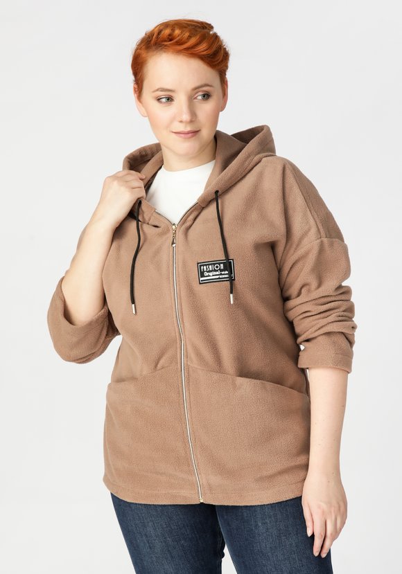 Толстовка на молнии из флиса шир.  580, рис. 20