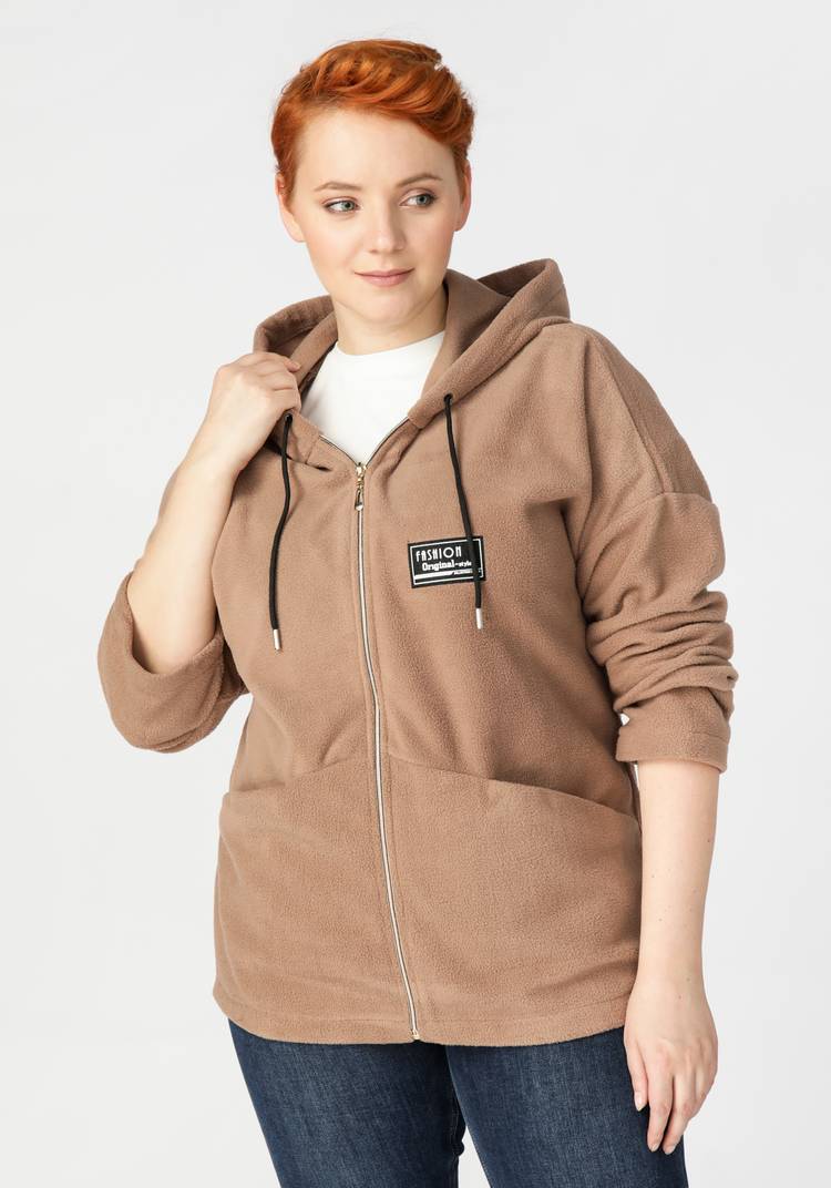 Толстовка на молнии из флиса шир.  750, рис. 20