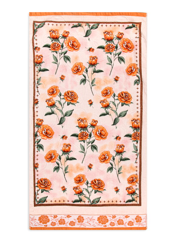 Махровое полотенце Бархатные лепестки шир.  580, рис. 17