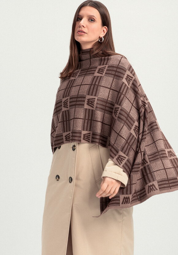 Палантин в клетку с монограммой шир.  580, рис. 1