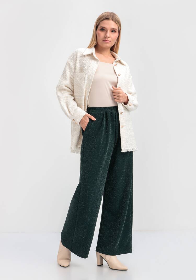 Брюки прямые с люрексом шир.  750, рис. 11