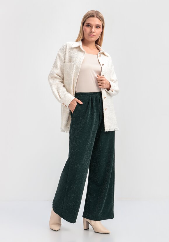 Брюки прямые с люрексом шир.  580, рис. 11