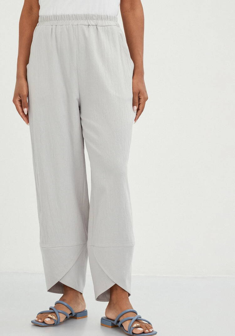 Брюки-тюльпан на резинке шир.  750, рис. 20