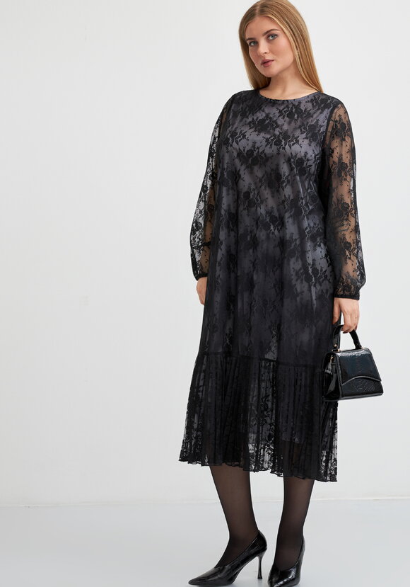 Платье кружевное с ярусом шир.  580, рис. 7