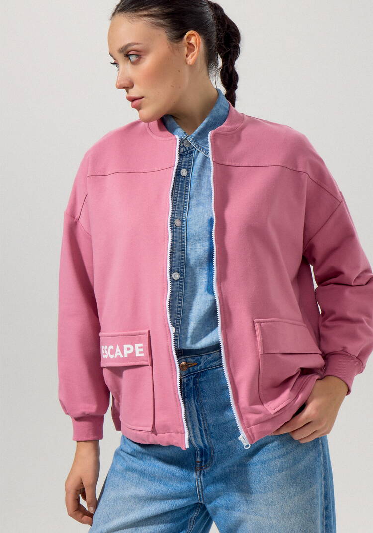 Бомбер с кулиской по низу шир.  750, рис. 25