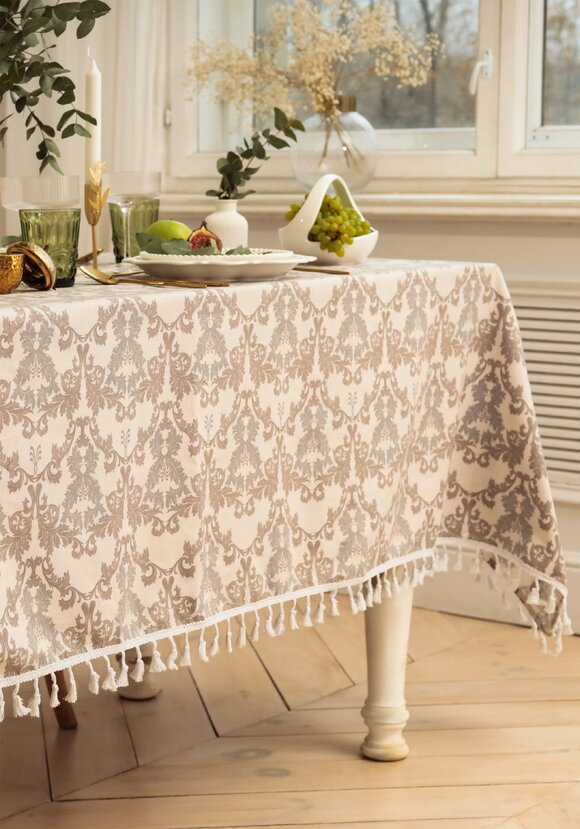 Скатерть с бахромой Классика шир.  580, рис. 3