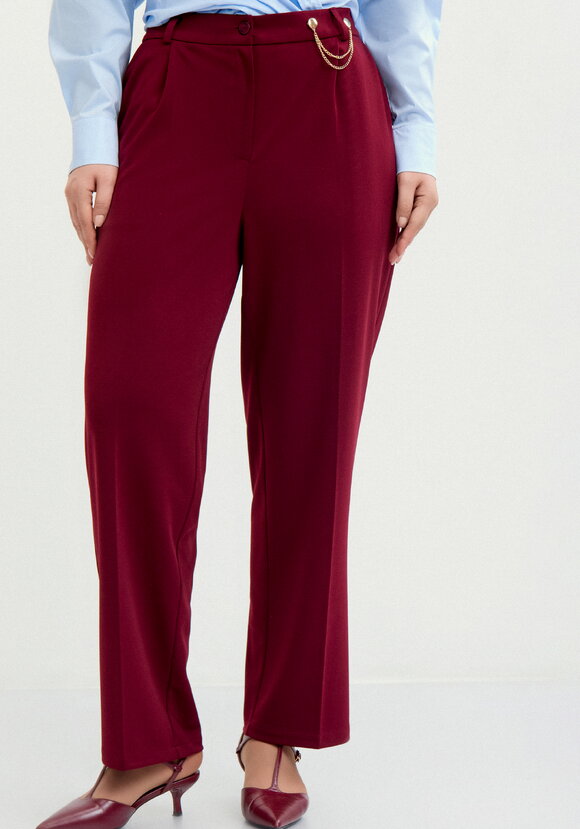 Брюки прямые с дeкором шир.  580, рис. 2