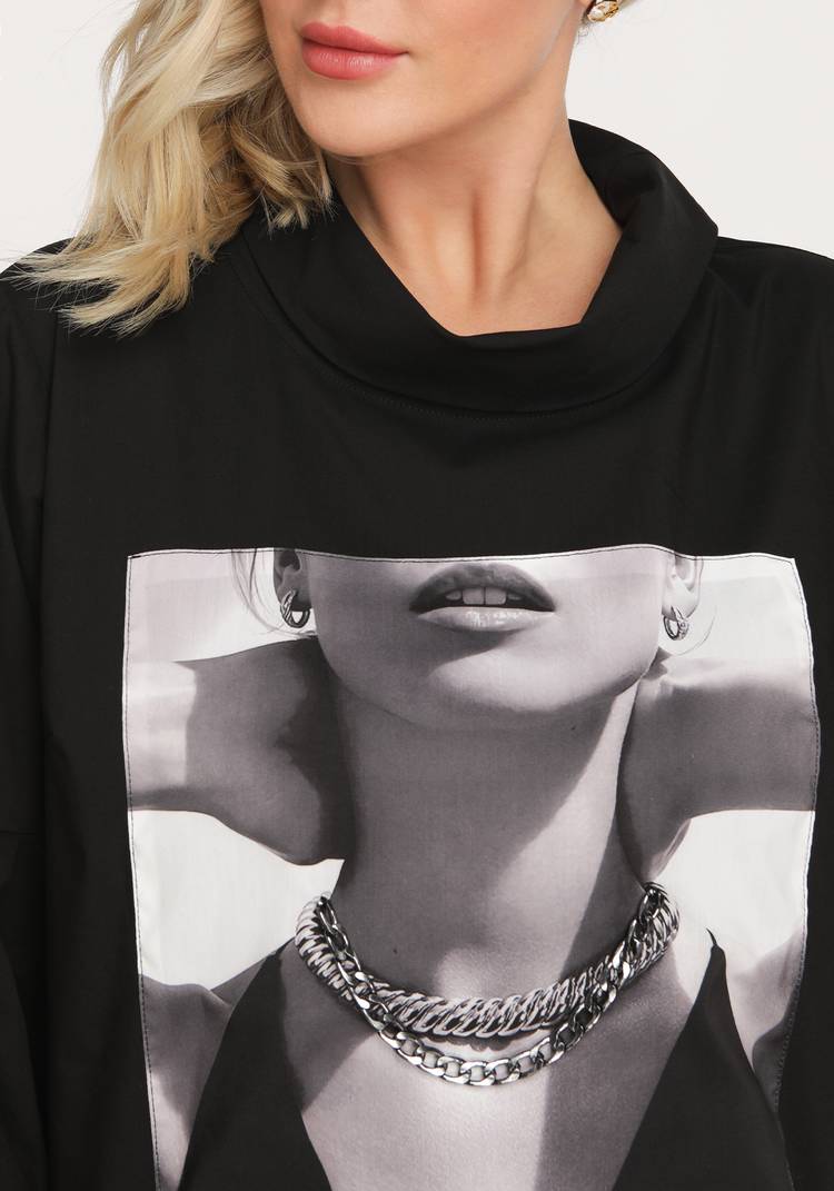 Блуза с декоративной цепочкой шир.  750, рис. 20