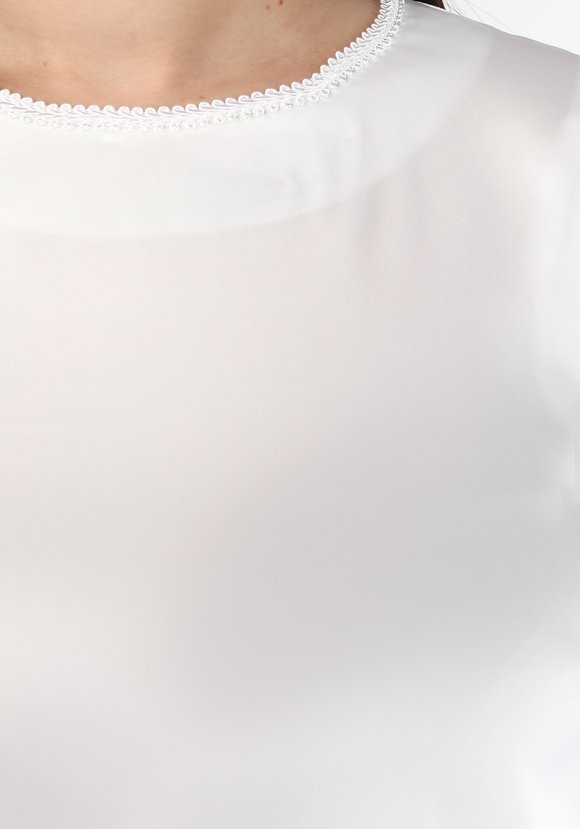 Блуза шелковая А-силуэта шир.  580, рис. 11