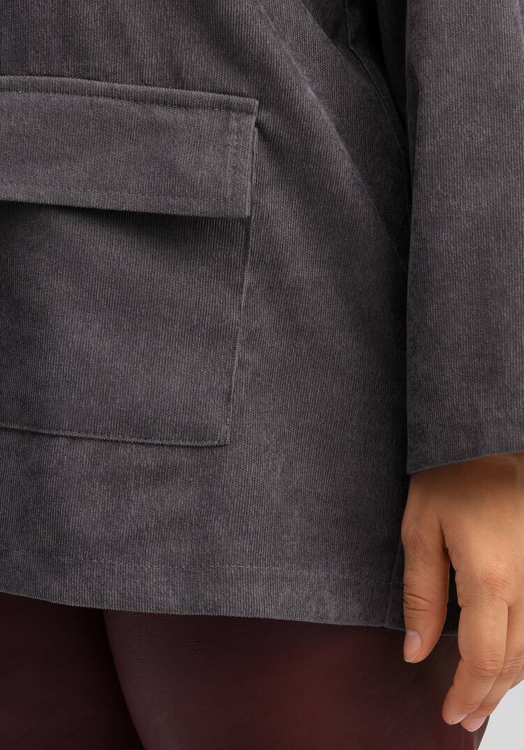 Рубашка оверсайз с воротником-стойкой шир.  750, рис. 22