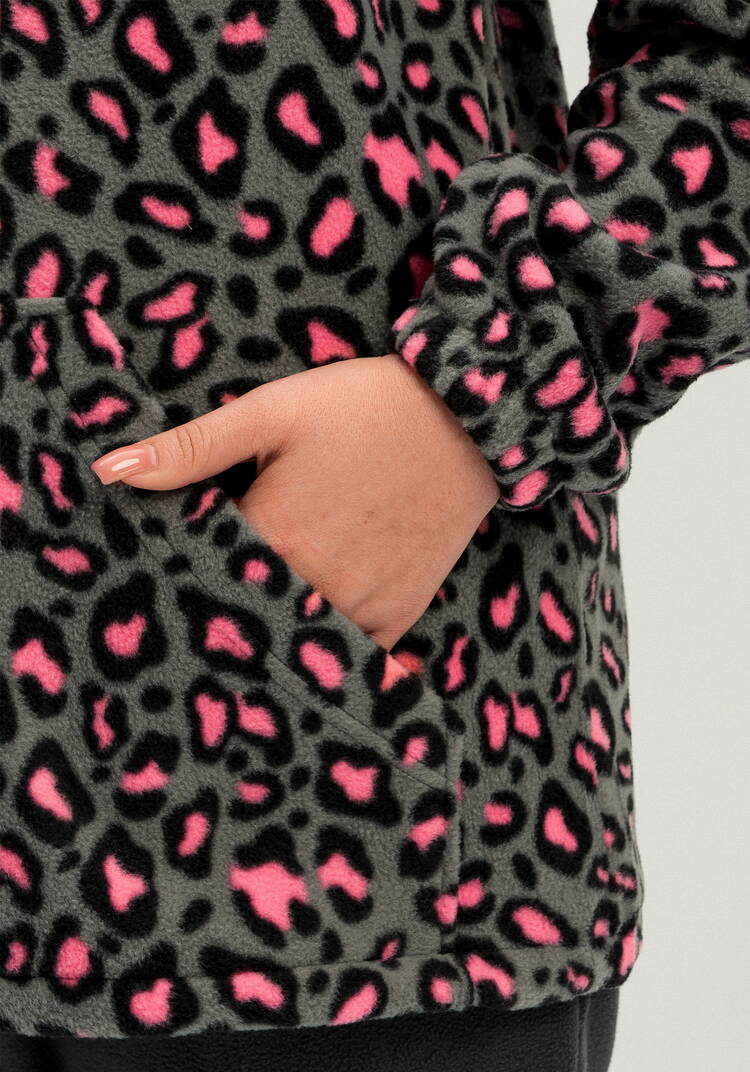 Толстовка из флиса с анималистичным принтом шир.  750, рис. 13