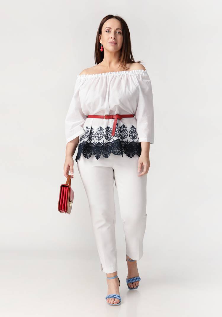 Блуза Роскошь кружева шир.  750, рис. 3