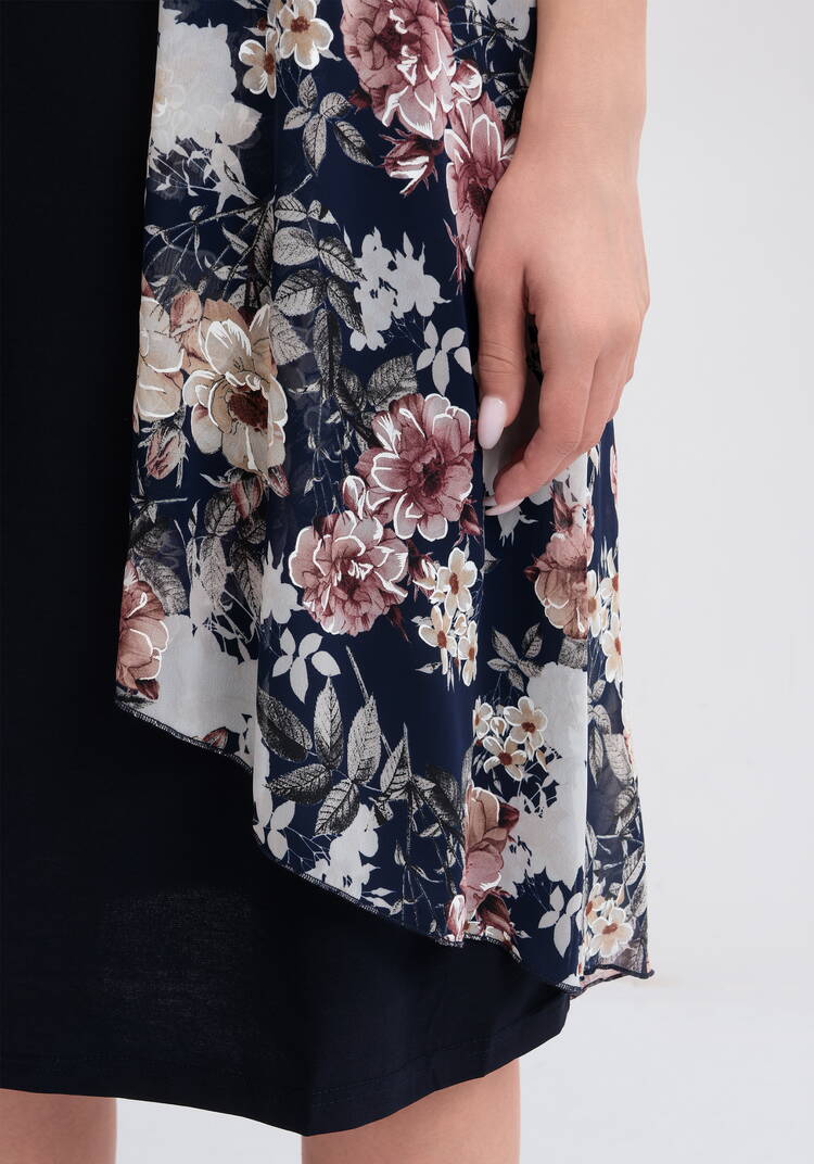 Платье с шифоновой накидкой с узором шир.  750, рис. 18