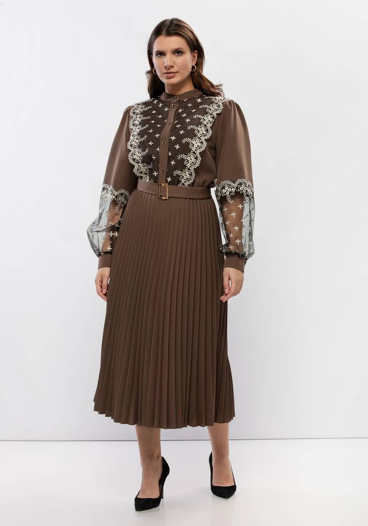 Платье с ажурным кружевом шир.  750, рис. 11