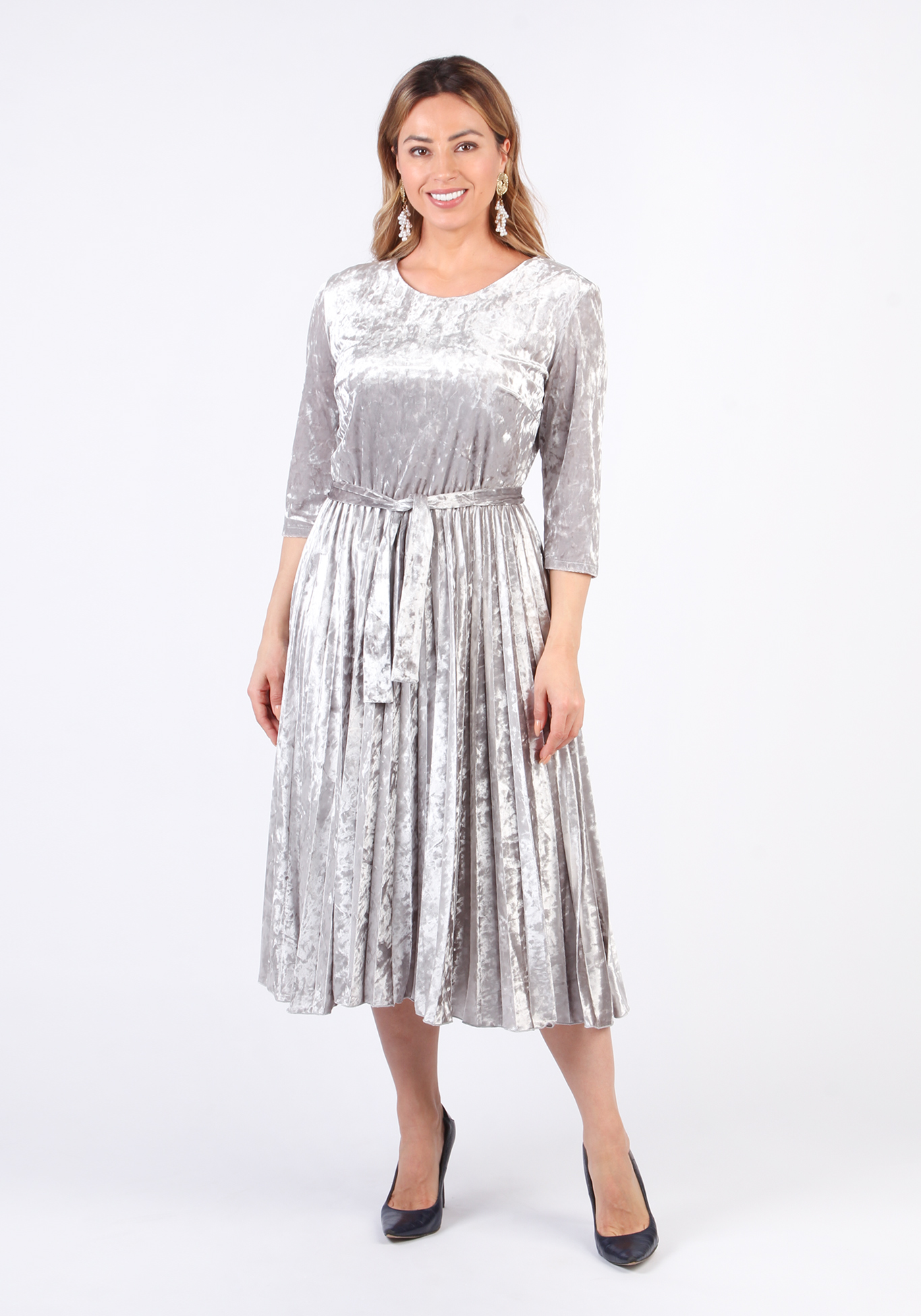 Платье "Загадочное сияние", размер 50, цвет жемчужный - фото 1